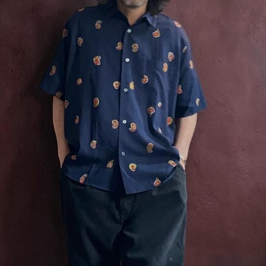Rura Bula Blouse Navy