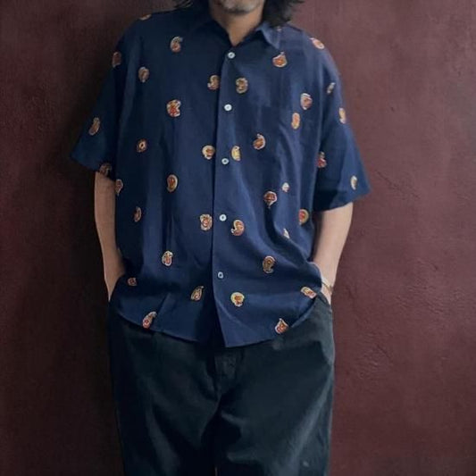 Rura Bula Blouse Navy